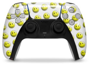 wraptorskinz skin wrap compatible with sony ps5 dualsense controller smileys (controller not included)