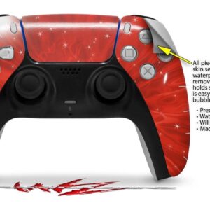 WraptorSkinz Skin Wrap compatible with Sony PS5 DualSense Controller Stardust Red (CONTROLLER NOT INCLUDED)