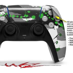 WraptorSkinz Skin Wrap compatible with Sony PS5 DualSense Controller Abstract 02 Green (CONTROLLER NOT INCLUDED)