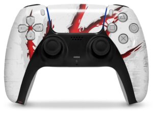 wraptorskinz skin wrap compatible with sony ps5 dualsense controller wraptorskinz wz on white (controller not included)