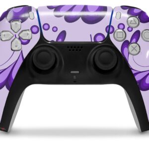 WraptorSkinz Skin Wrap compatible with Sony PS5 DualSense Controller Petals Purple (CONTROLLER NOT INCLUDED)