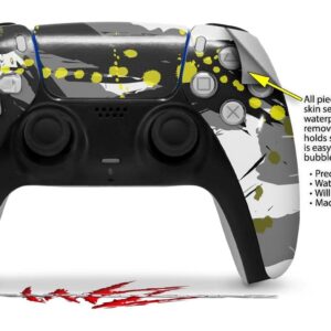 WraptorSkinz Skin Wrap compatible with Sony PS5 DualSense Controller Abstract 02 Yellow (CONTROLLER NOT INCLUDED)