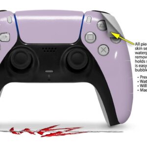 WraptorSkinz Skin Wrap compatible with Sony PS5 DualSense Controller Solids Collection Lavender (CONTROLLER NOT INCLUDED)