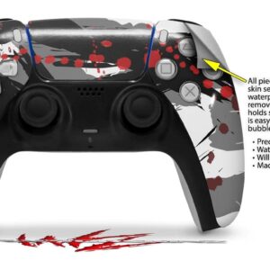 WraptorSkinz Skin Wrap compatible with Sony PS5 DualSense Controller Abstract 02 Red (CONTROLLER NOT INCLUDED)