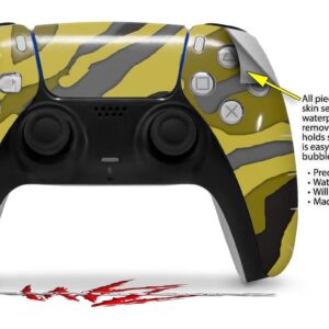 WraptorSkinz Skin Wrap compatible with Sony PS5 DualSense Controller Camouflage Yellow (CONTROLLER NOT INCLUDED)