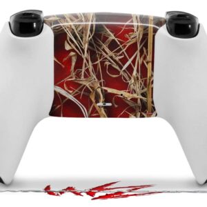 WraptorSkinz Skin Wrap compatible with Sony PS5 DualSense Controller WraptorCamo Grassy Marsh Camo Red (CONTROLLER NOT INCLUDED)