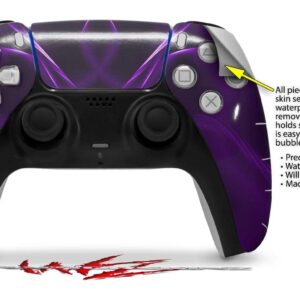 WraptorSkinz Skin Wrap compatible with Sony PS5 DualSense Controller Abstract 01 Purple (CONTROLLER NOT INCLUDED)