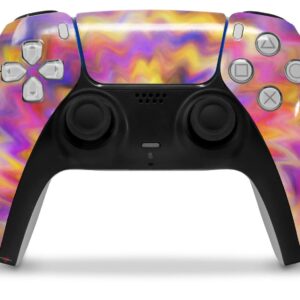 WraptorSkinz Skin Wrap compatible with Sony PS5 DualSense Controller Tie Dye Pastel (CONTROLLER NOT INCLUDED)