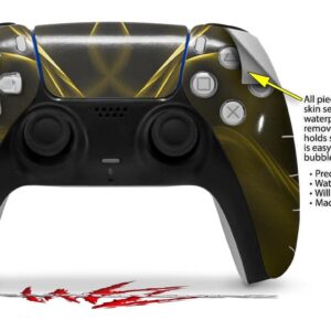 WraptorSkinz Skin Wrap compatible with Sony PS5 DualSense Controller Abstract 01 Yellow (CONTROLLER NOT INCLUDED)