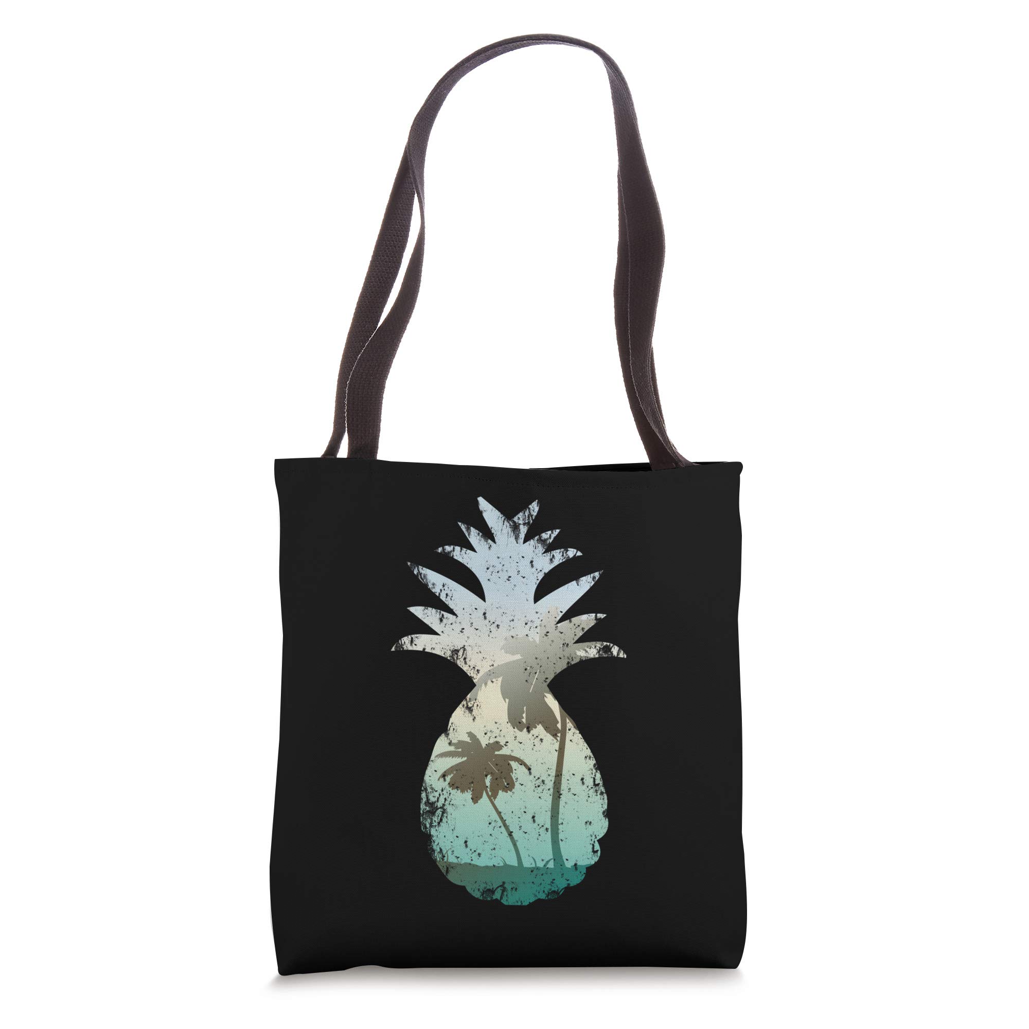 Pineapple Gift Palm Tree Surf Sunset Beach Present Tote Bag