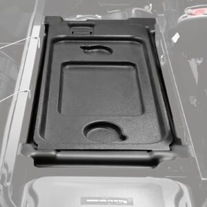 SAUTVS Under Seat Storage Box, Underseat Storage Bin Set Organizer Tray for Kawasaki Mule PRO-FX FXR FXT DX DXT 2015-2024 Accessories, Replace #99994-1463