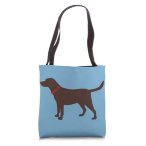 labrador retriever cute chocolate lab tote bag