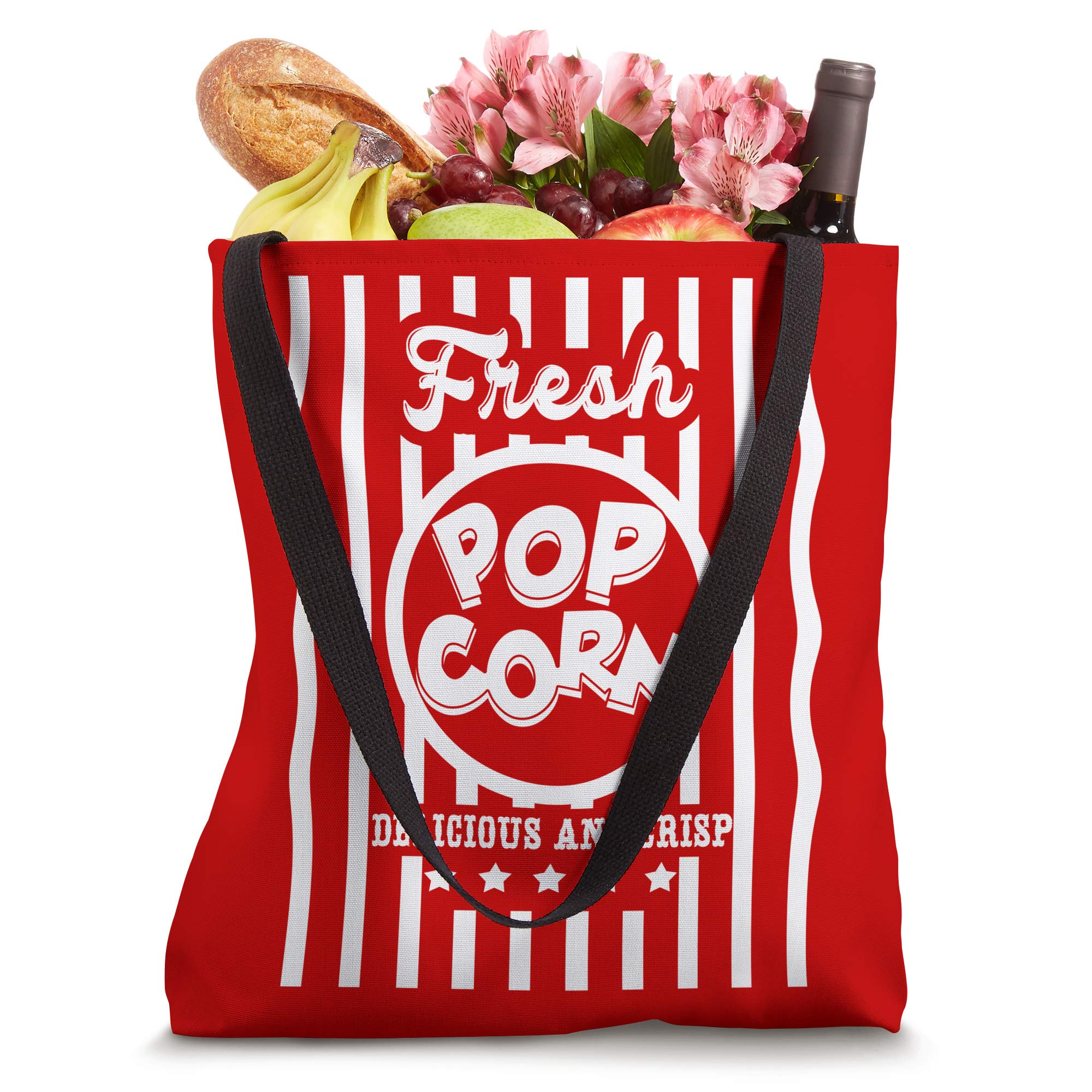 FRESH POPCORN Delicious And Crisp Movie Lover Gift Tote Bag