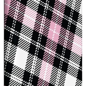 iPhone 7 Plus/8 Plus Pink and Black Plaid Tartan Pattern Preppy 80s 90s Design Case