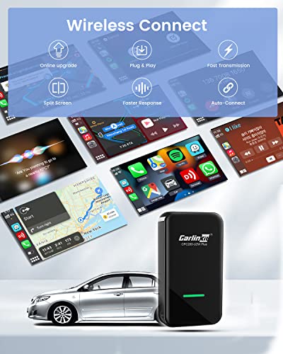 CarlinKit 3.0 Wireless CarPlay Adapter - Convert Wired CarPlay to Wireless in Factory Cars, 2015-2023 Models