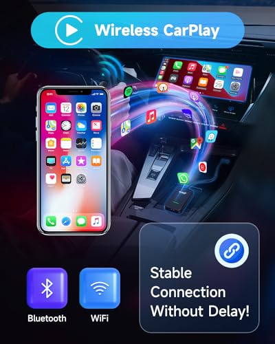 CarlinKit 3.0 Wireless CarPlay Adapter - Convert Wired CarPlay to Wireless in Factory Cars, 2015-2023 Models