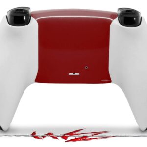 WraptorSkinz Skin Wrap compatible with Sony PS5 DualSense Controller Solids Collection Red Dark (CONTROLLER NOT INCLUDED)