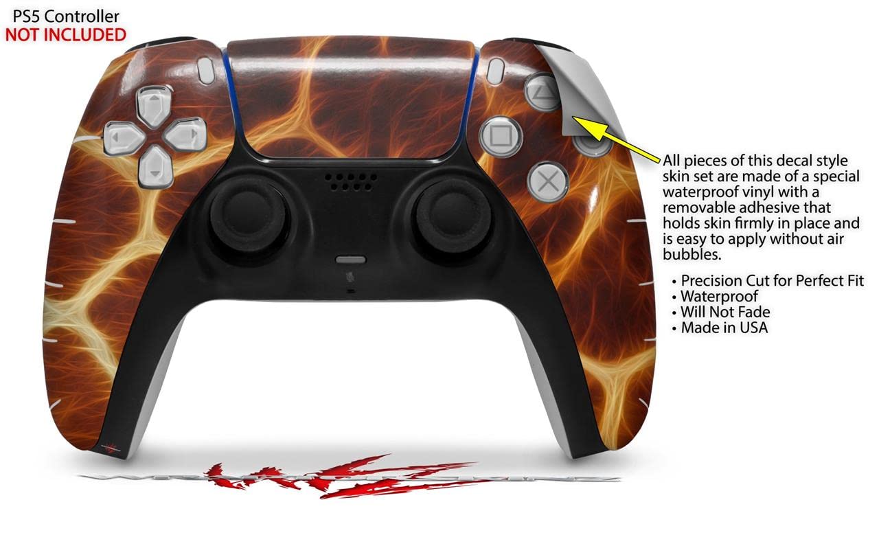 WraptorSkinz Skin Wrap compatible with Sony PS5 DualSense Controller Fractal Fur Giraffe (CONTROLLER NOT INCLUDED)