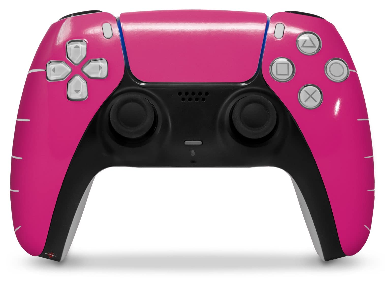 WraptorSkinz Skin Wrap compatible with Sony PS5 DualSense Controller Solids Collection Fushia (CONTROLLER NOT INCLUDED)