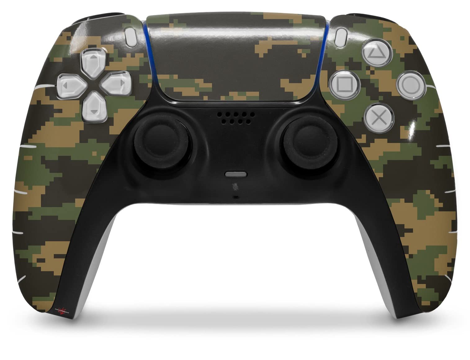 WraptorSkinz Skin Wrap compatible with Sony PS5 DualSense Controller WraptorCamo Digital Camo Timber (CONTROLLER NOT INCLUDED)