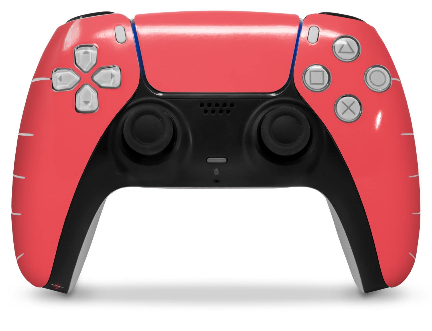 WraptorSkinz Skin Wrap compatible with Sony PS5 DualSense Controller Solids Collection Coral (CONTROLLER NOT INCLUDED)