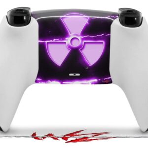 WraptorSkinz Skin Wrap compatible with Sony PS5 DualSense Controller Radioactive Purple (CONTROLLER NOT INCLUDED)