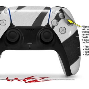 WraptorSkinz Skin Wrap compatible with Sony PS5 DualSense Controller Zebra Skin (CONTROLLER NOT INCLUDED)