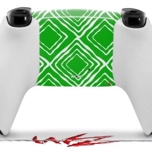 WraptorSkinz Skin Wrap compatible with Sony PS5 DualSense Controller Wavey Green (CONTROLLER NOT INCLUDED)