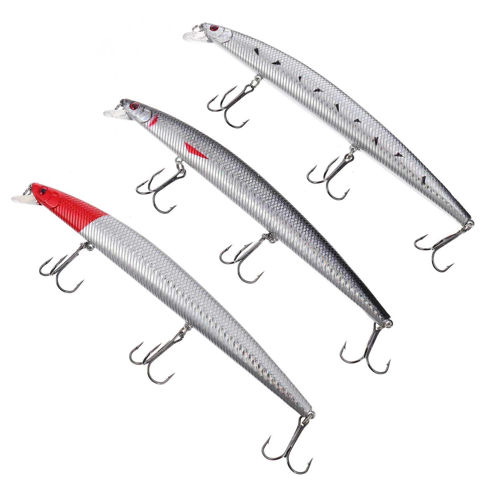 BESPORTBLE 3pcs Bait Artificial Fishing Tackle Fishing Accessory Fishing Supplies Outdoor Fake Lure Life-Like Fishing Lure Fake Fishing Lures Imitation Fishing Hook Household Fishing Tackle