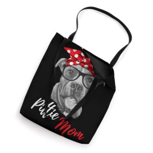 Pitbull Mom - Funny Pit Bull Dog Gift For Women Tote Bag