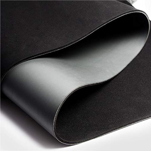 Ithonest PU Natural Rubber Yoga Mat with Alignment Lines,Pilates Exercise Non-slip Mats,Fitness Sports Slimming Training Eco Friendly mats & home 74"X26"(Included Carrying Strap and Mesh Bag) (Black)