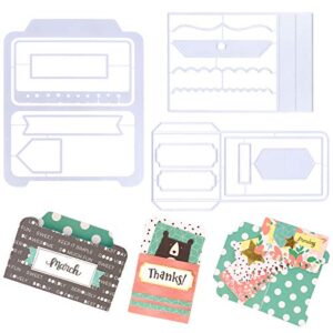 3 pcs card package die cuts diy embossing cutting dies 3d stencil template metal cut dies for scrapbook album flowers leaves envelope gift paper card dies decoration