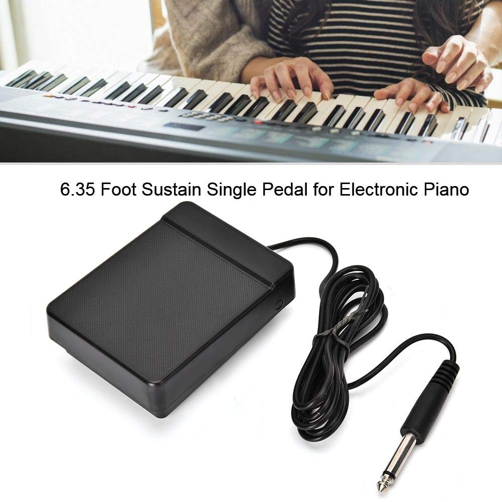 IGKE Electronic Piano Pedal, Foot Sustain Pedal, Keyboard Pedal, Non-Slip Sturdy for Home Long Service Time Electronic Keyboard Piano