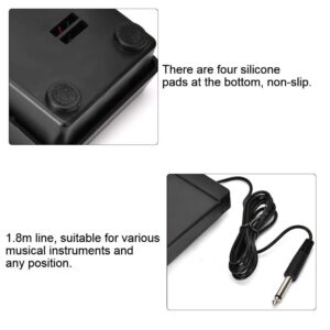 IGKE Electronic Piano Pedal, Foot Sustain Pedal, Keyboard Pedal, Non-Slip Sturdy for Home Long Service Time Electronic Keyboard Piano