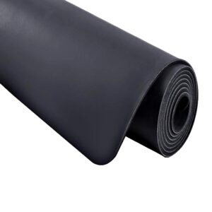 ithonest pu natural rubber yoga mat with alignment lines,pilates exercise non-slip mats,fitness sports slimming training eco friendly mats & home 74"x26"(included carrying strap and mesh bag) (black)