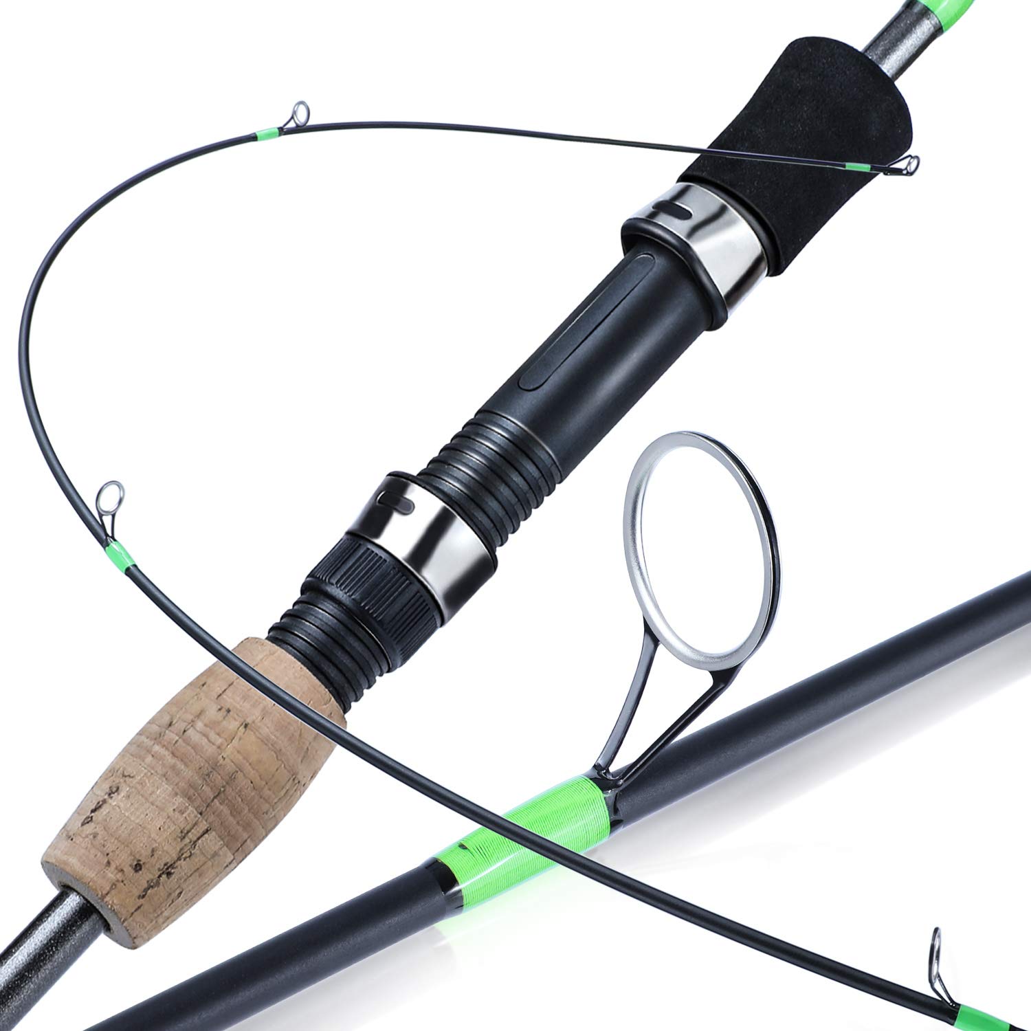 Sougayilang Resolute Fishing Rods, Spinning Rods & Casting Rods, Ultra-Sensitive Carbon Fishing Rod Blanks,Oxide Ring Stainless Steel Guides, Super Non-Slip Handle(Ultralight 2.1m/6.9ft Spinning Rod)