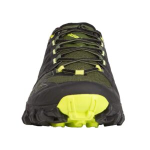 La Sportiva Mens Bushido II Trail Running Shoe, Olive/Neon, 10