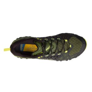 La Sportiva Mens Bushido II Trail Running Shoe, Olive/Neon, 10