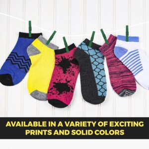 Debra Weitzner Womens Runner Ankle Socks - Low-Cut Colorful Socks (Size 9-11 and 10-13) 12 Pairs