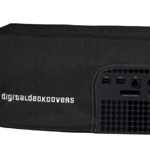 DigitalDeckCovers Dust Cover for XBox Series X (Horizontal) Gaming System Protector [Antistatic, Water Resistant, Premium Fabric, Black]