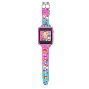 Accutime Kids Nickelodeon JoJo Siwa Educational, Touchscreen Smart Watch Toy for Girls, Boys, Toddlers - Selfie Cam, Learning Games, Alarm, Calculator, Pedometer & More (Model: JOJ4252AZ)