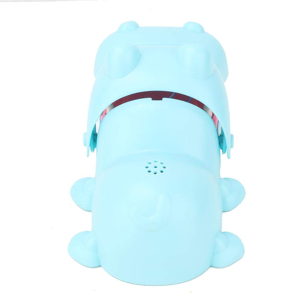 Finger Biting Toys,Cute Cartoon Hippo Mouth Pressing Teeth Relieve The Pressure Toy Party Daring Challenge Game Funny Toy for Adults Kids (Blue)