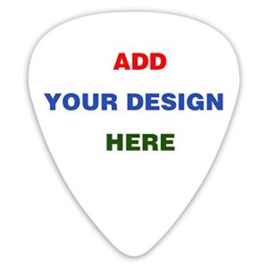 custom guitar picks 12 pcs, personalized add your image text light medium thin unique guitar gift for bass, electric & acoustic guitars