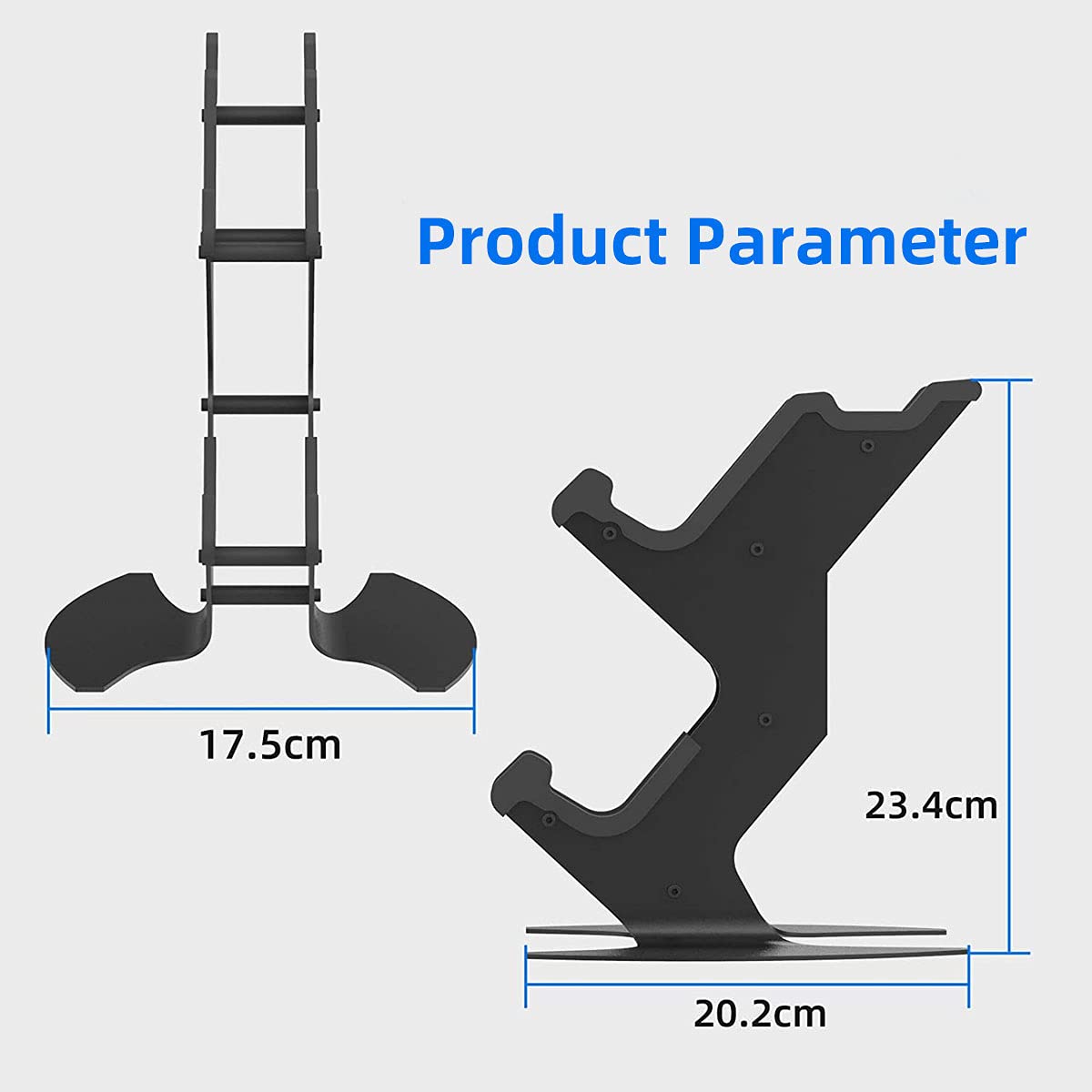 DOYO Controller Holder, Game Controller & Headset Stand Rack for Xbox one, PS4, PS5, Xbox Series X/S, NS, PC, Headset, Aluminum Metal Headset Mount Universal Organizer for Gaming Accessories