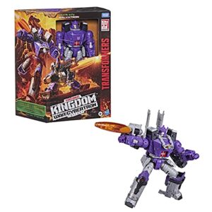 Transformers Toys Generations War for Cybertron: Kingdom Leader WFC-K28 Galvatron Action Figure - Kids Ages 8 and Up, 7.5-inch