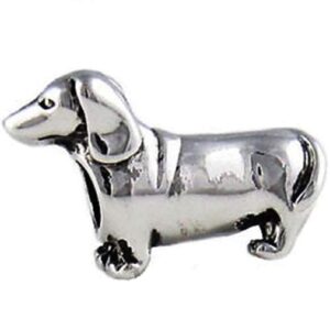 bolenvi doxie dachshund hound wiener dog 925 sterling silver charm bead for pandora & similar charm bracelets or necklaces