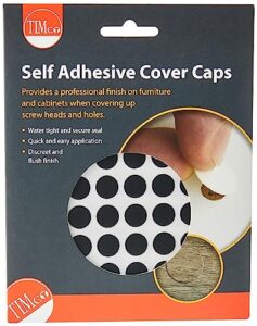 timco self-adhesive cover caps 13 mm - black - (pack 112) - coverbl13