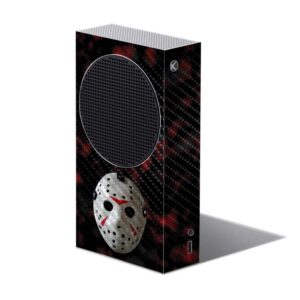 mighty skins carbon fiber skin compatible with xbox series s - 13th nightmare protective, durable textured carbon fiber finish easy to apply, remove, and change styles made in the usa