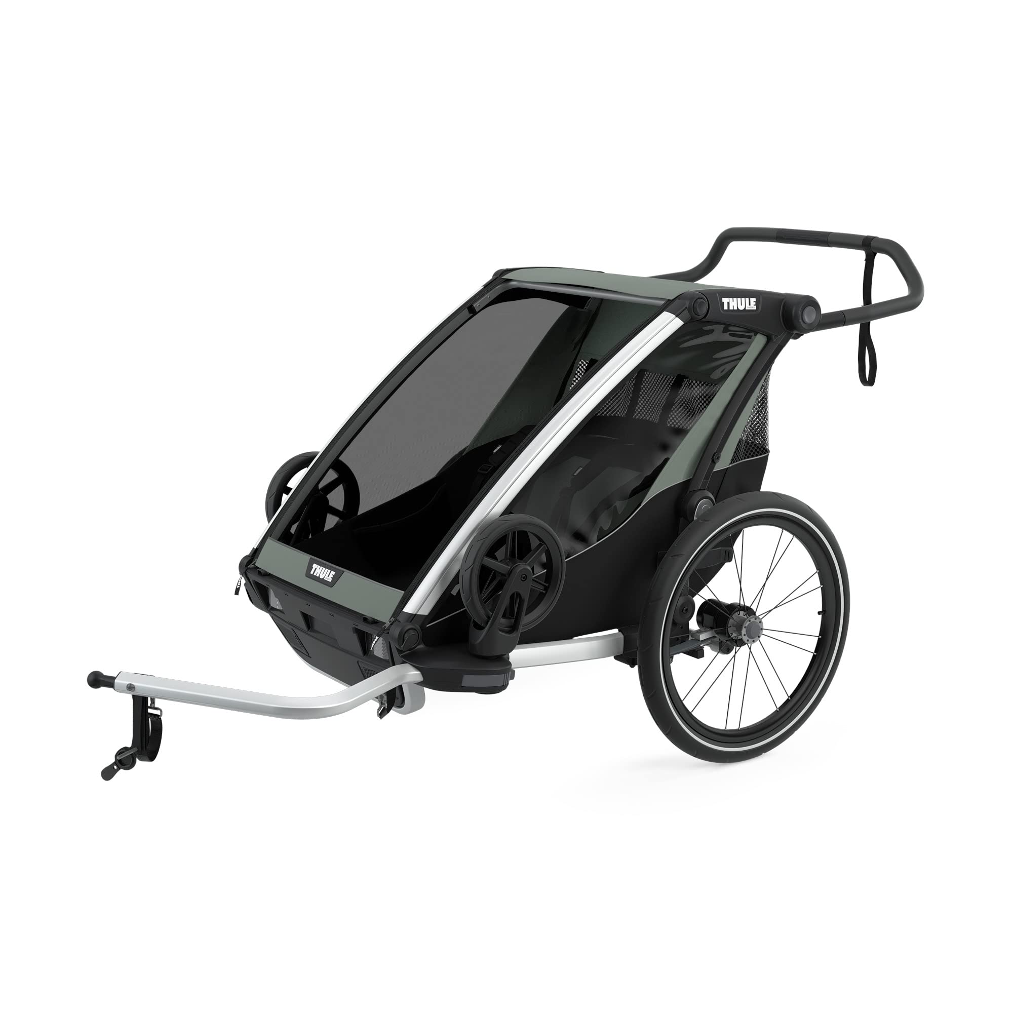 Thule Chariot Lite Multisport Trailer & Stroller, Double, Agave