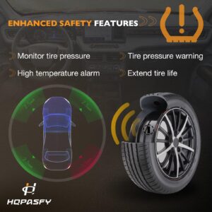 Tire Pressure Sensor 433MHz TPMS 4PCS Compatible with Mercedes-Benz C230 C250 E300 E350 ML350 & More Replaces# 0009050030, A0009050030, 0009057200